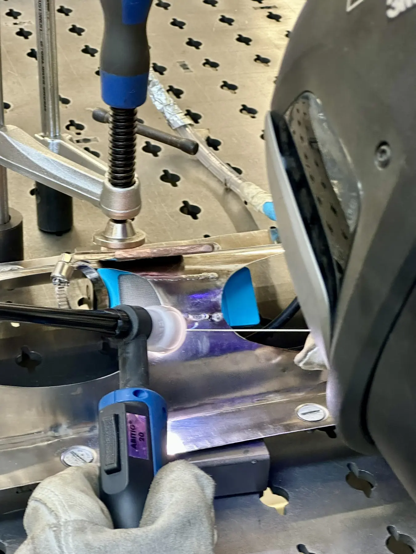 Soudage TIG d’un ensemble métallique